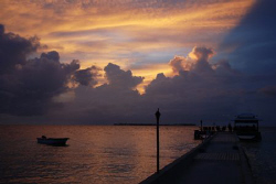Wakatobi jetty at sunset. by Dray Van Beeck 